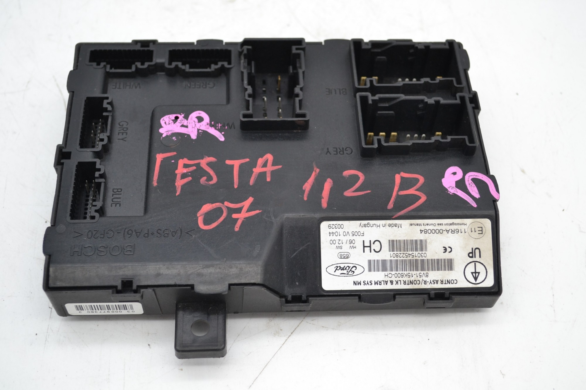 Body Computer Ford Fiesta VI dal 2008 al 2017 Cod 8v51-15k600-ch  2411111118801