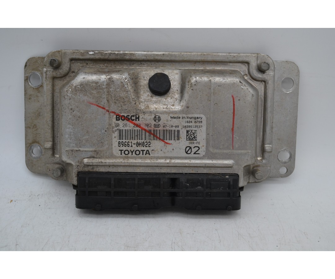 Centralina ECU Toyota Aygo / Citroen C1 / Peugeot 107 Dal 2005 al 2014 cod. 0261208702/89661-0H022  2411111185315