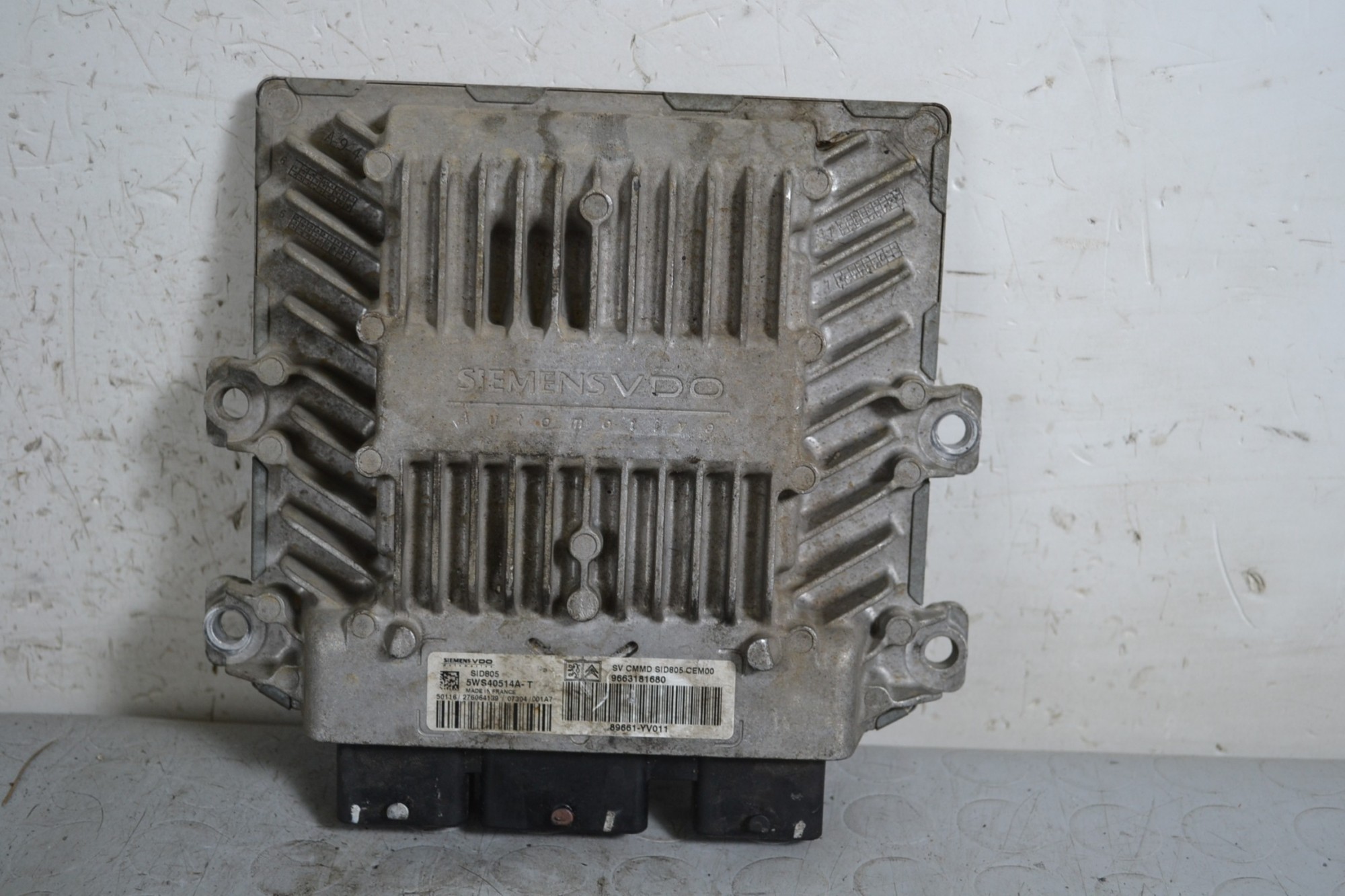 Centralina ECU Citroen C1/ Peugeot 107 Dal 2005 al 2014 Cod 9663181680/ 5WS40514A-T  1656401460791