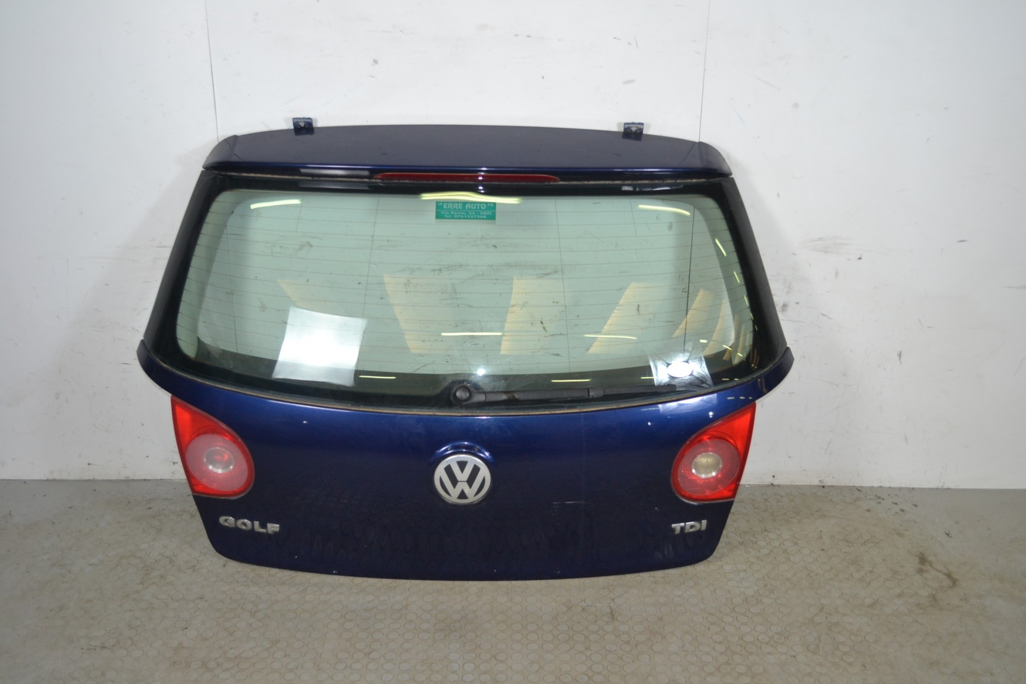 Portellone bagagliaio posteriore Volkswagen Golf V Dal 2003 al 2008 Blu  1657181849981