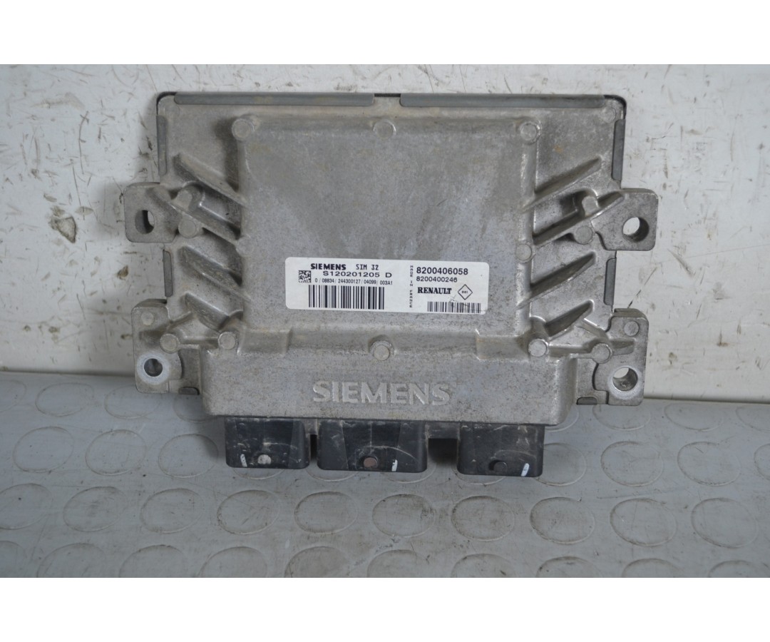 Centralina ECU Renault Clio 1.2 b Dal 1998 al 2012 Cod 8200406058  1657293819285