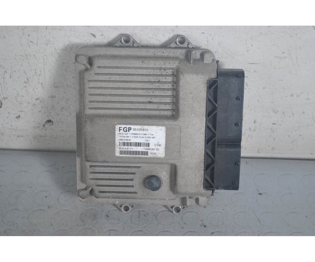 Centralina ECU Lancia Ypsilon 1.3 MJT dal 2003 al 2011 Cod 55195819  1658761050018