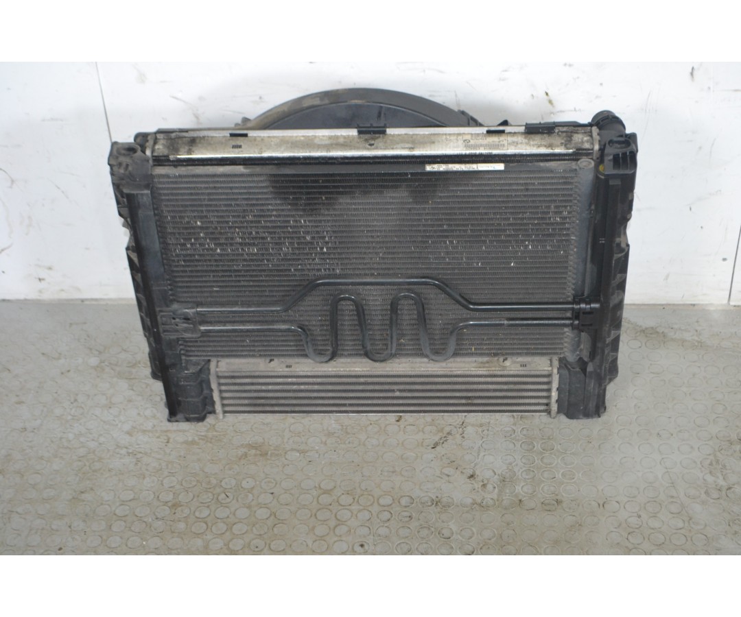 Radiatore acqua intercooler e elettroventola Bmw Serie 3 E90 Dal 2005 al 2013 Cod 778889814  1659082722103