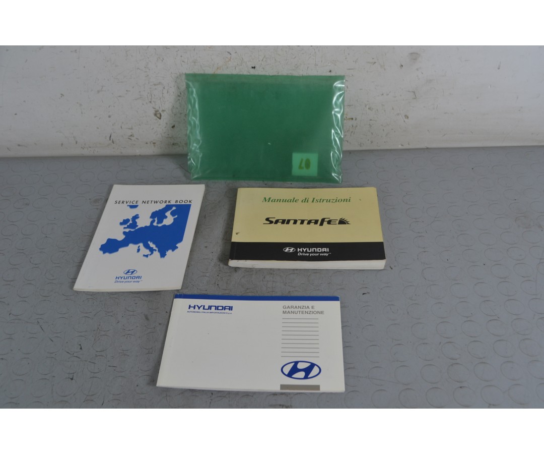 Libretto uso e manutenzione e navigatore Hyundai Santa Fe Dal 2000 al 2006  1661328416691