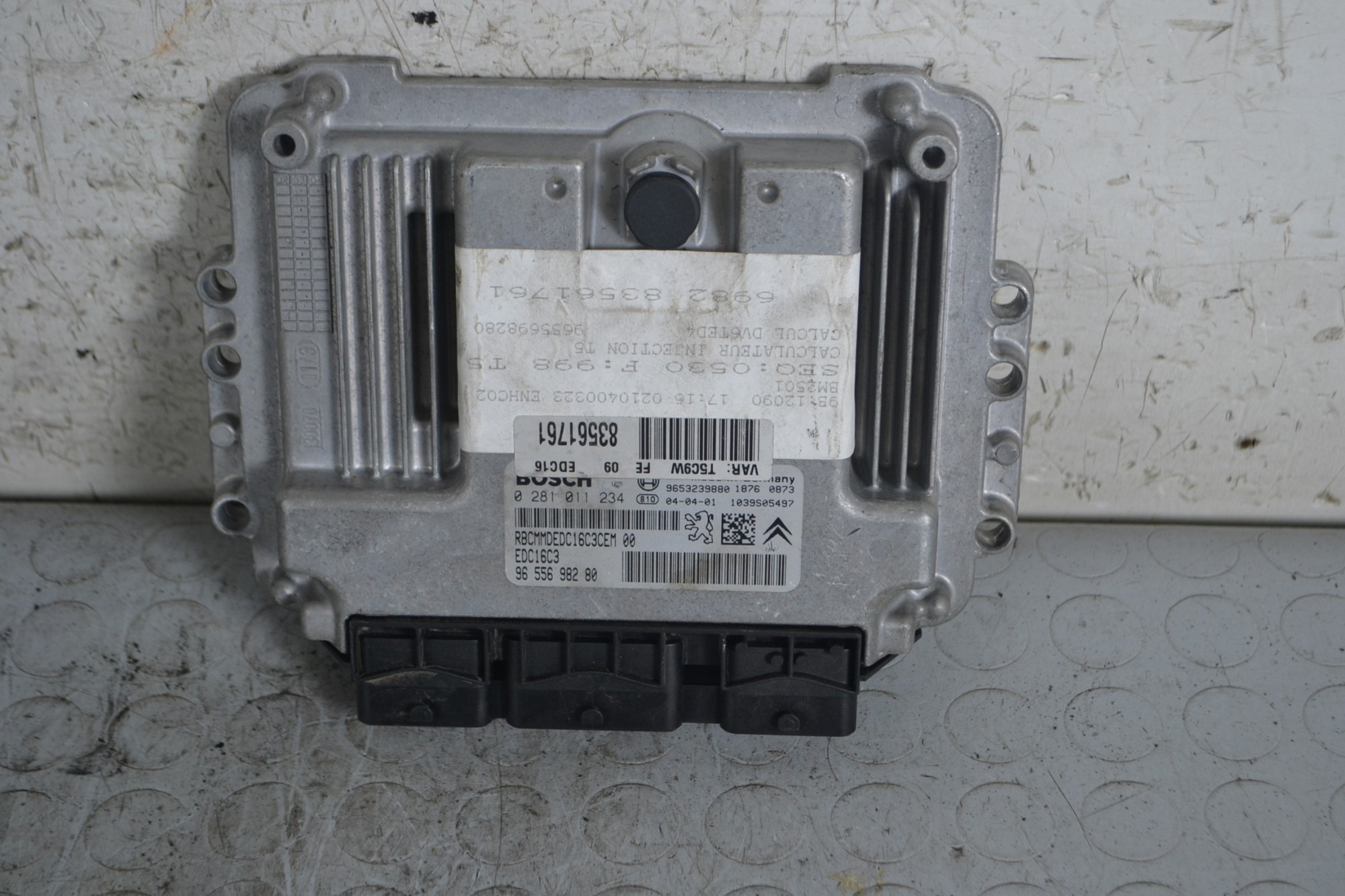 Centralina ECU Peugeot 307 Dal 2002 al 2009 Cod 0281011234  1666345291900