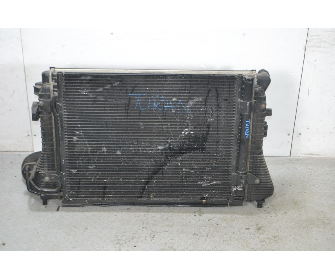 Pacco radiatori + elettroventola Volkswagen Golf V Dal 2003 al 2008 Cod 1K0.121.207 Altro cod NISSENS 65279A 1.9 diesel  1667...