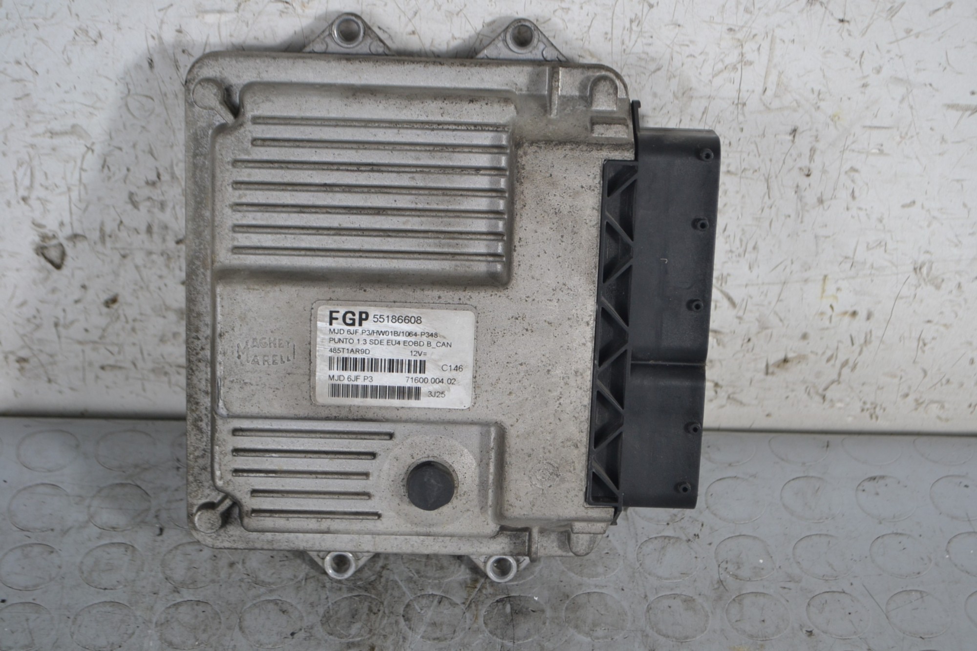 Centralina ECU Fiat Punto 1.3 mtj Dal 2003 al 2010 Cod 55186608  1668767166330