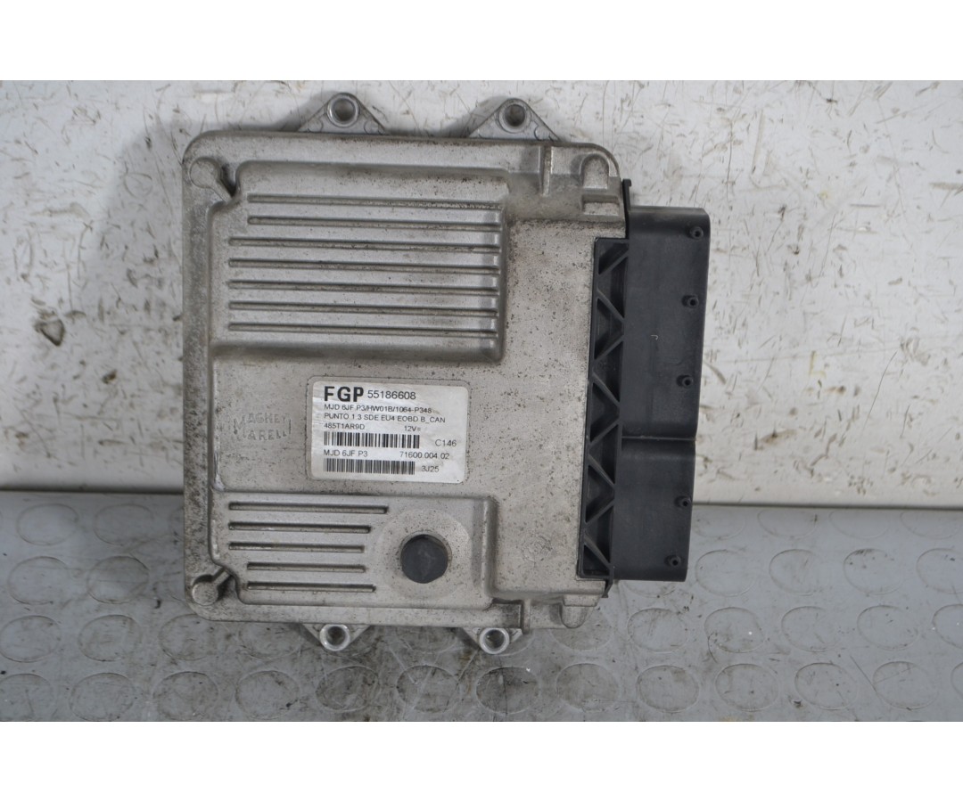 Centralina ECU Fiat Punto 1.3 mtj Dal 2003 al 2010 Cod 55186608  1668767166330