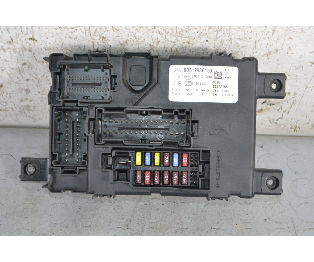 Body computer Fiat Grande Punto Dal 2005 al 2012 Cod 00517986150  1673609204026