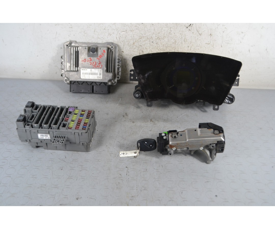 Kit Chiave Accensione Honda Civic VIII 2.2 CDTi dal 2006 al 2011 Cod 0281013407  1673885511528