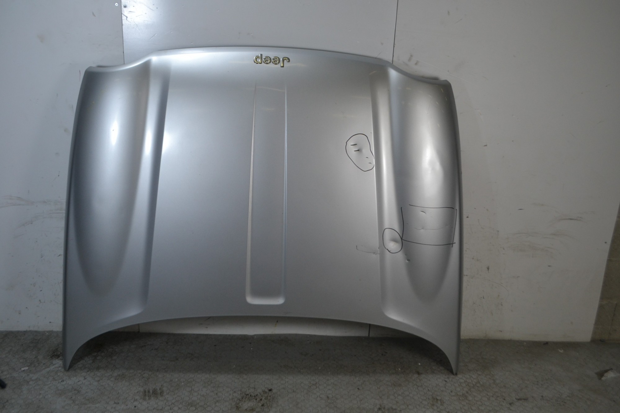 Cofano anteriore Jeep Cherokee Dal 2002 al 2007 Grigio argento  1673961229774