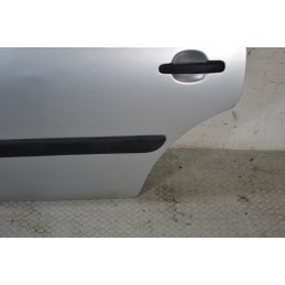 Portiera sportello posteriore SX Citroen C3 Dal 2002 al 2009 Colore grigio argento  1675354063538