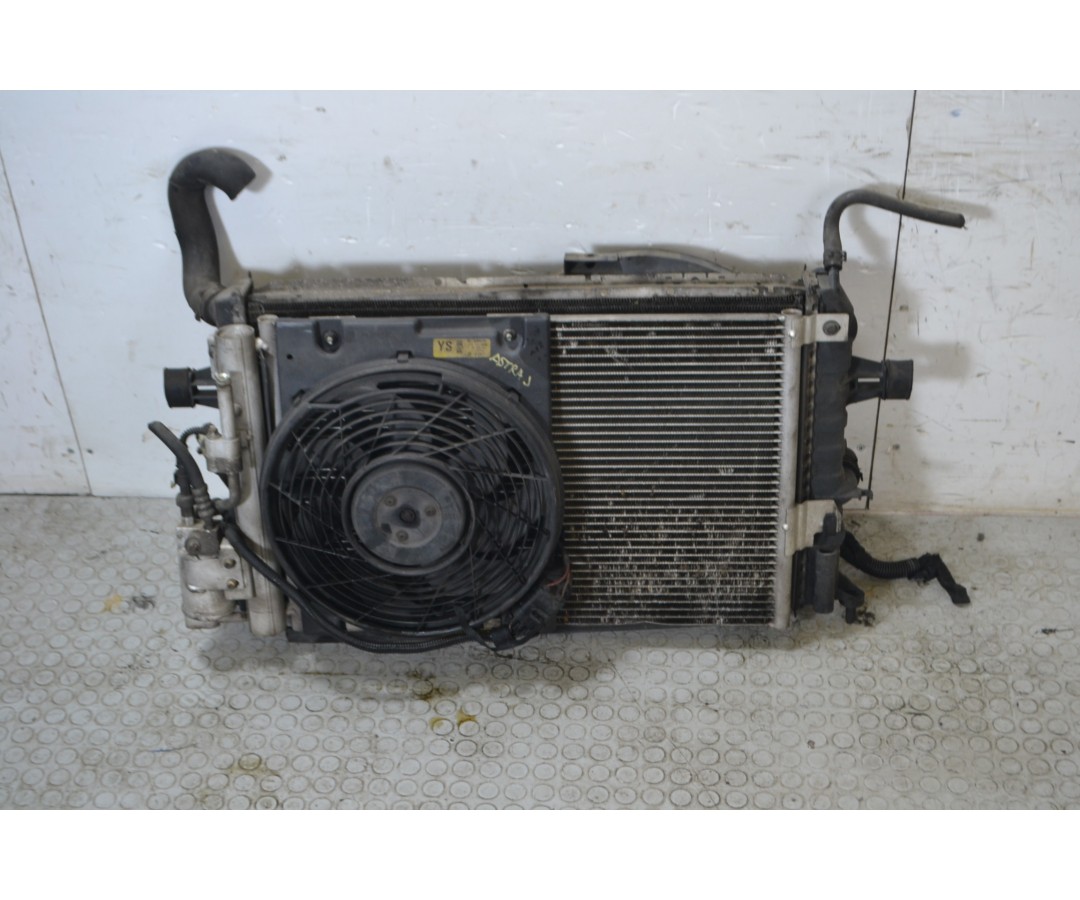 Pacco radiatori + elettroventola Opel Astra G Dal 1998 al 2006 Cod 9133342  1677161483448