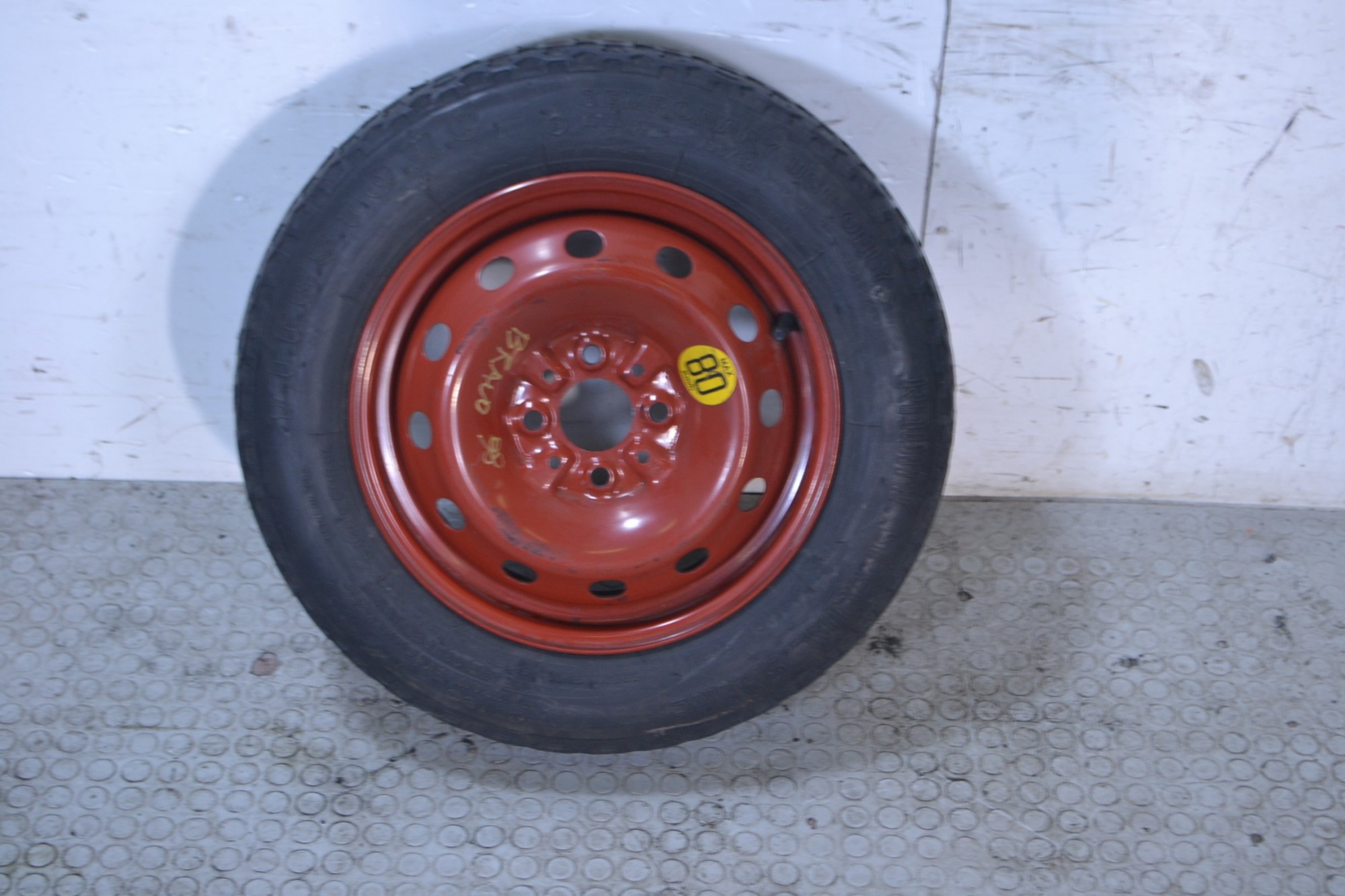 Ruotino di scorta Fiat Bravo Dal 1995 al 2001 Misura 135/80 R14 4 fori  1677499046612