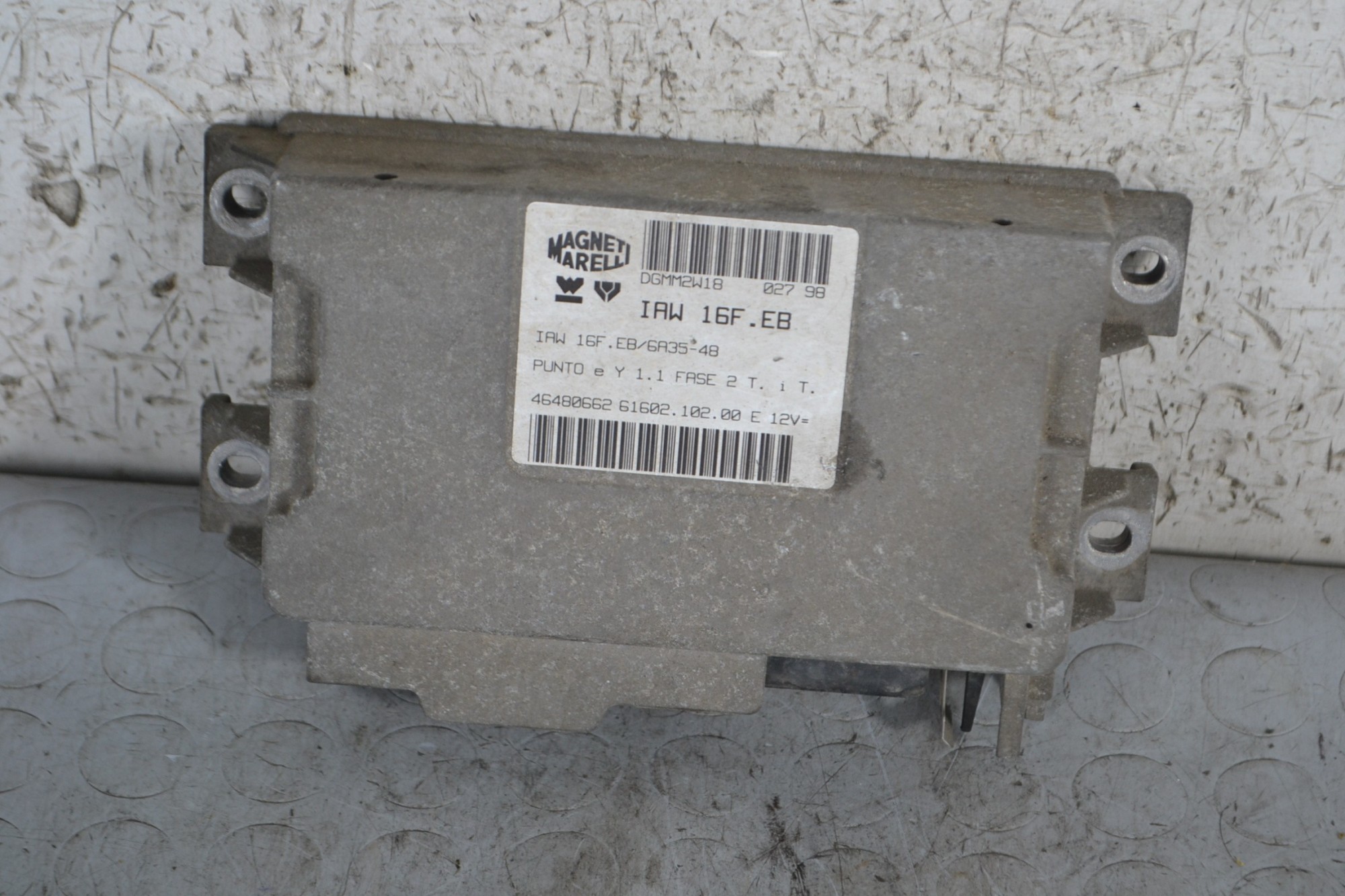 Centralina ECU Fiat Punto 176 Dal 1993 al 1999 Cod 46480662 IAW 16F.E8  1678362850718