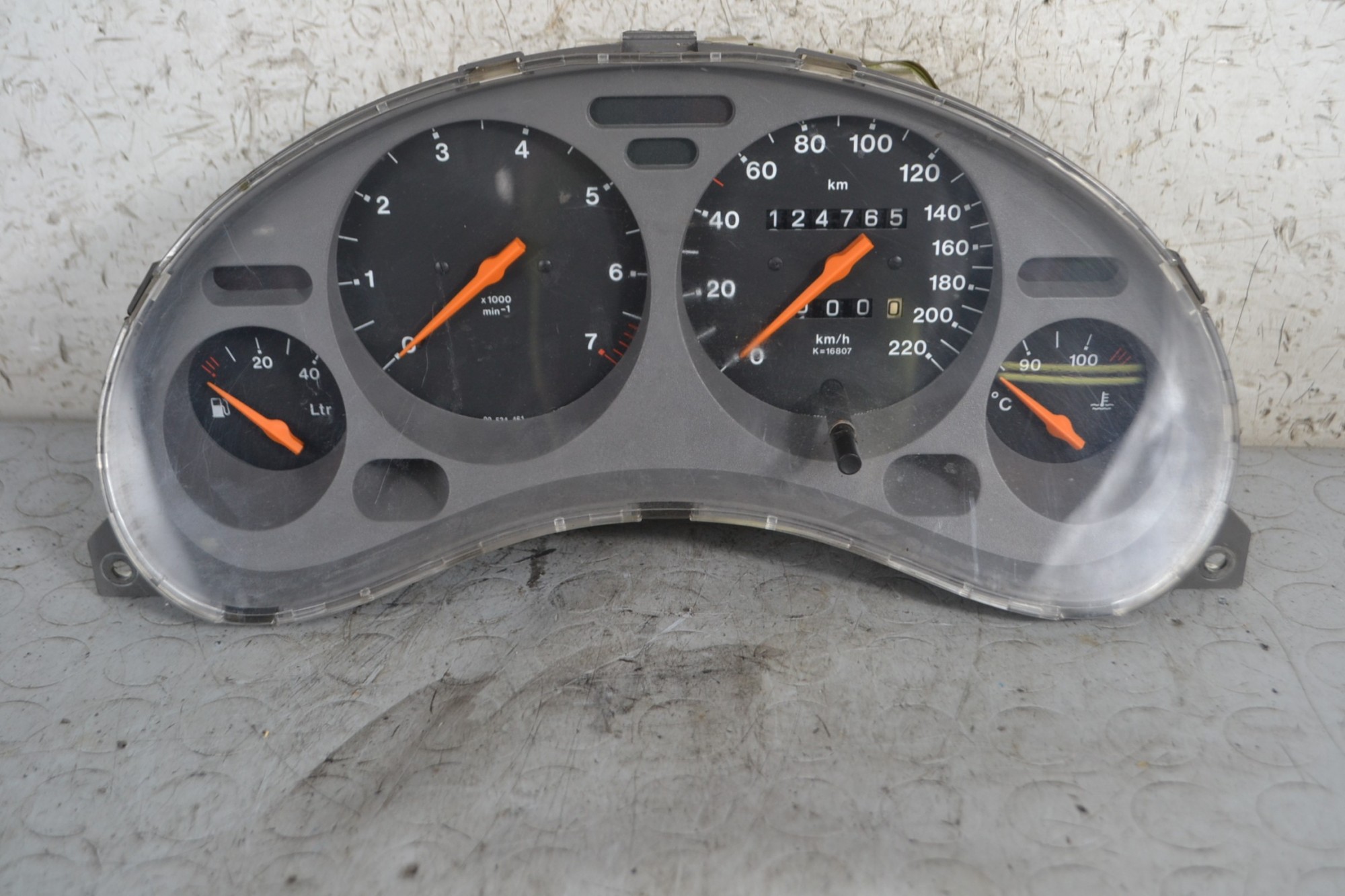 Strumentazione contachilometri Opel Tigra Dal 1994 al 2001 Cod 81117906/90534403  1679560823238