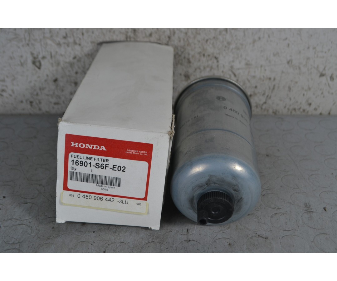 Filtro del gasolio Honda Civic VI Dal 1995 al 2001 Cod 16901-S6F-E02  1682602567069