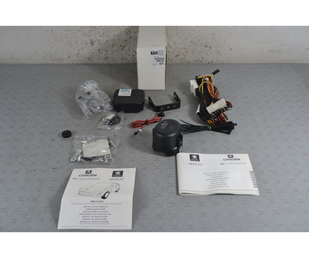 Kit Allarme Antifurto Peugeot 4007/ Citroen C-Crosser dal 2007 al 2012 Cod 9690.08  1683104128871