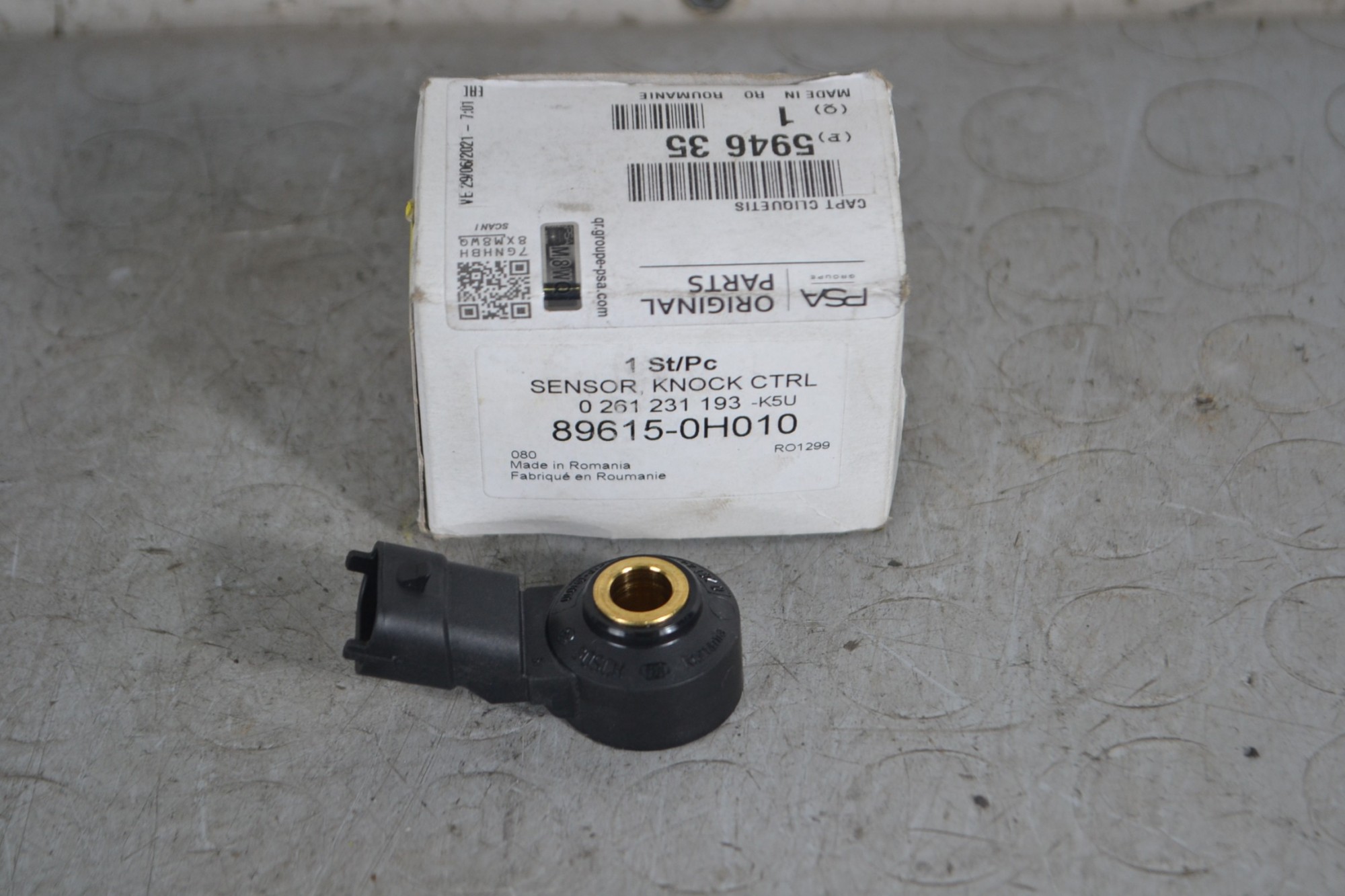 Sensore di Detonazione Citroen C1 dal 2005 al 2012 Cod 89615-0h010  1683643531675