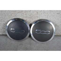 2 borchie coprimozzo Fiat 500 Dal 2007 al 2015  1684159641827