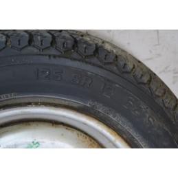 Coppia di Cerchi e gomme Fiat 500 F/L dal 1965 al 1972 125/80 R12 62S  1687181611790