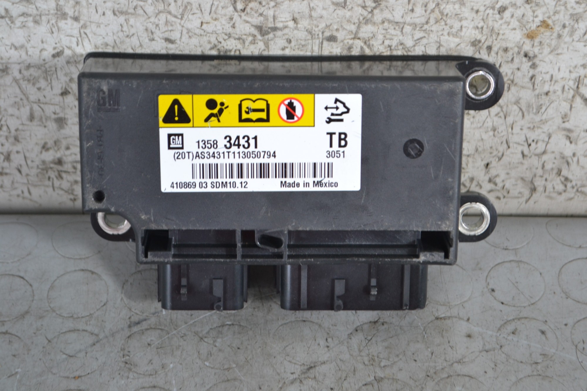Centralina airbag Opel Insignia Dal 2008 al 2017 Cod 13583431 DA RESETTARE  1688640102712