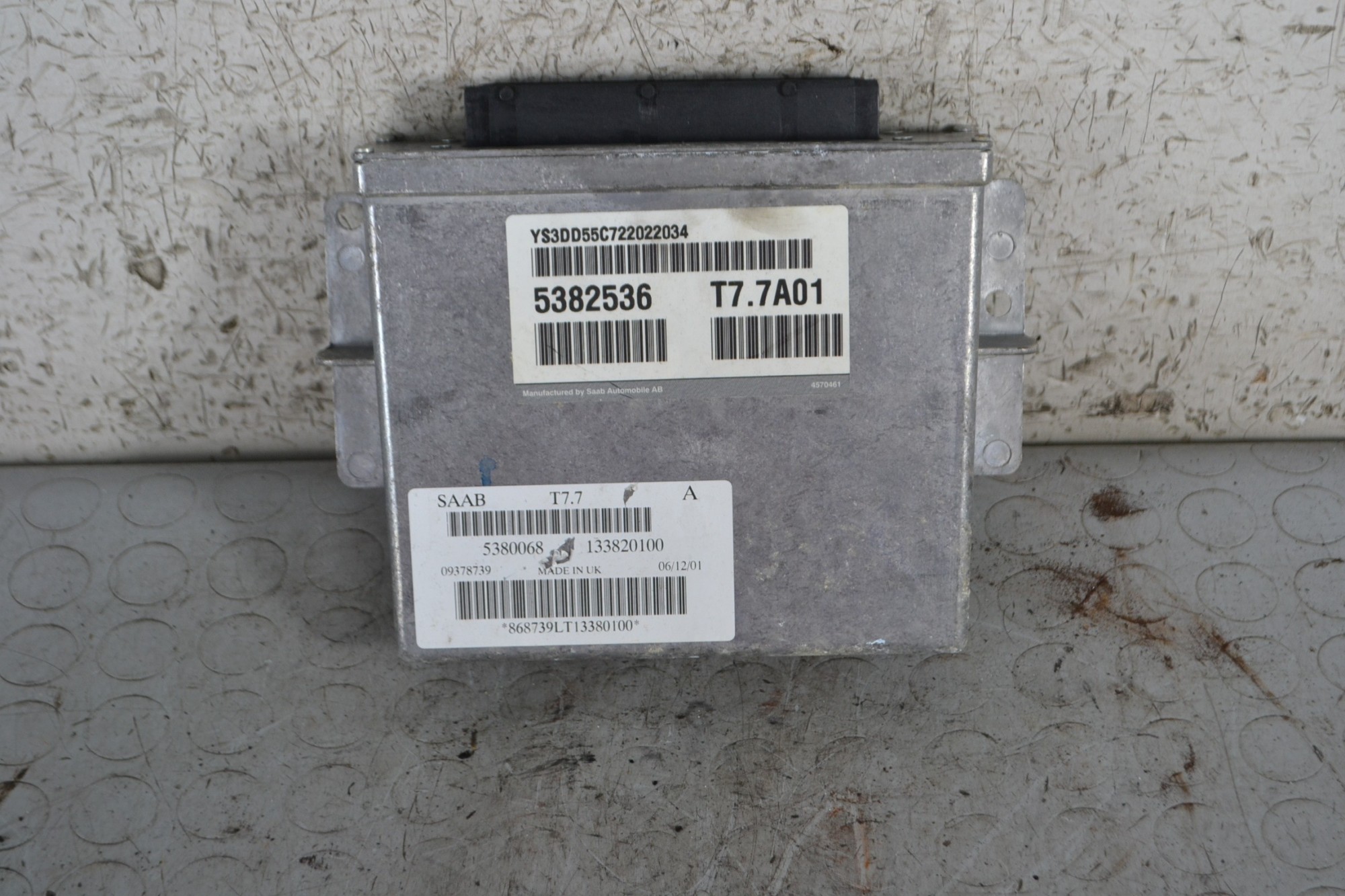 Centralina ECU Saab 9-3 Dal 1998 al 2003 Cod 5382536  1688727220896