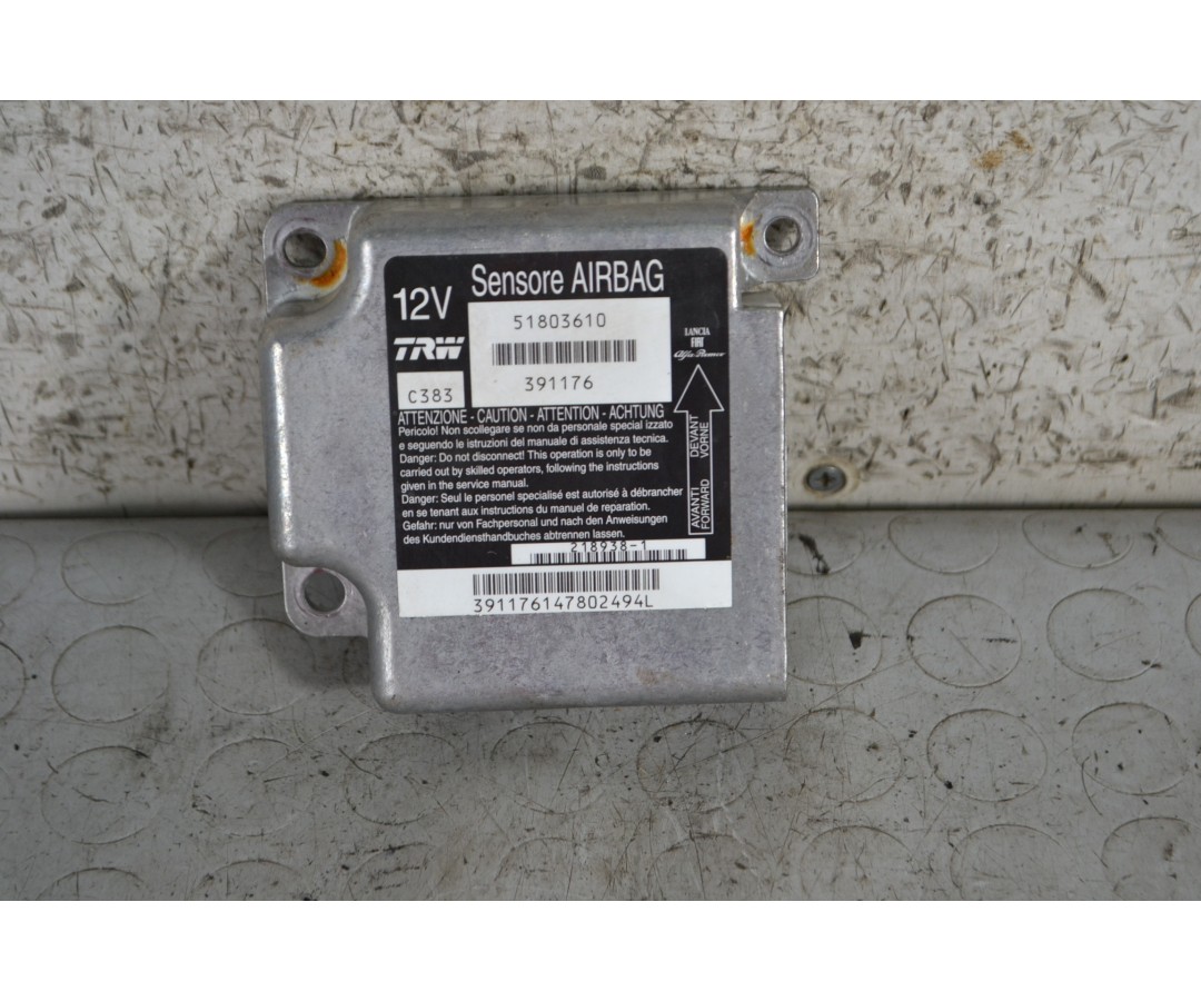 Centralina Airbag Fiat Panda dal 2003 al 2012 Cod 51803610 1689667491049 Centralina Airbag Fiat Panda dal 2003 al 2012 Cod 51803610 1689667491049