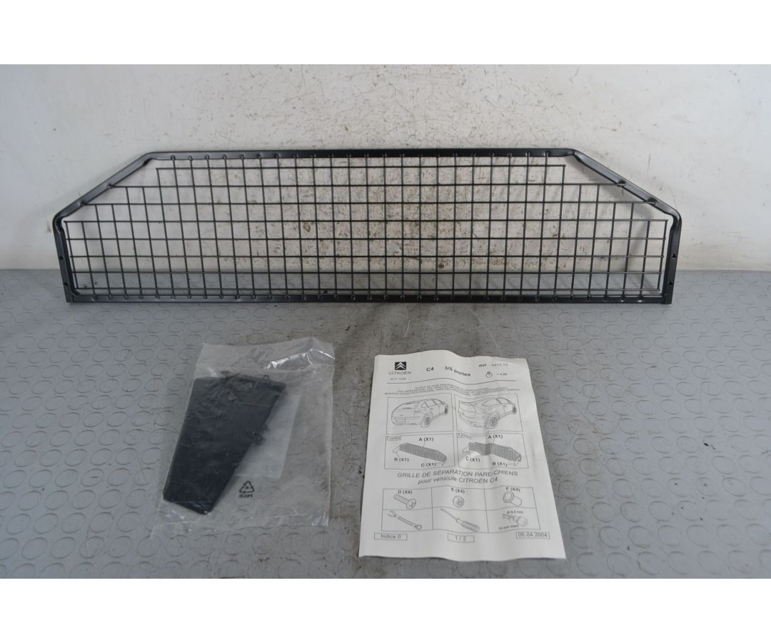 Griglia Divisoria interna Citroen C4 3/5 Porte dal 2004 al 2010 Cod 941210  1690965552868