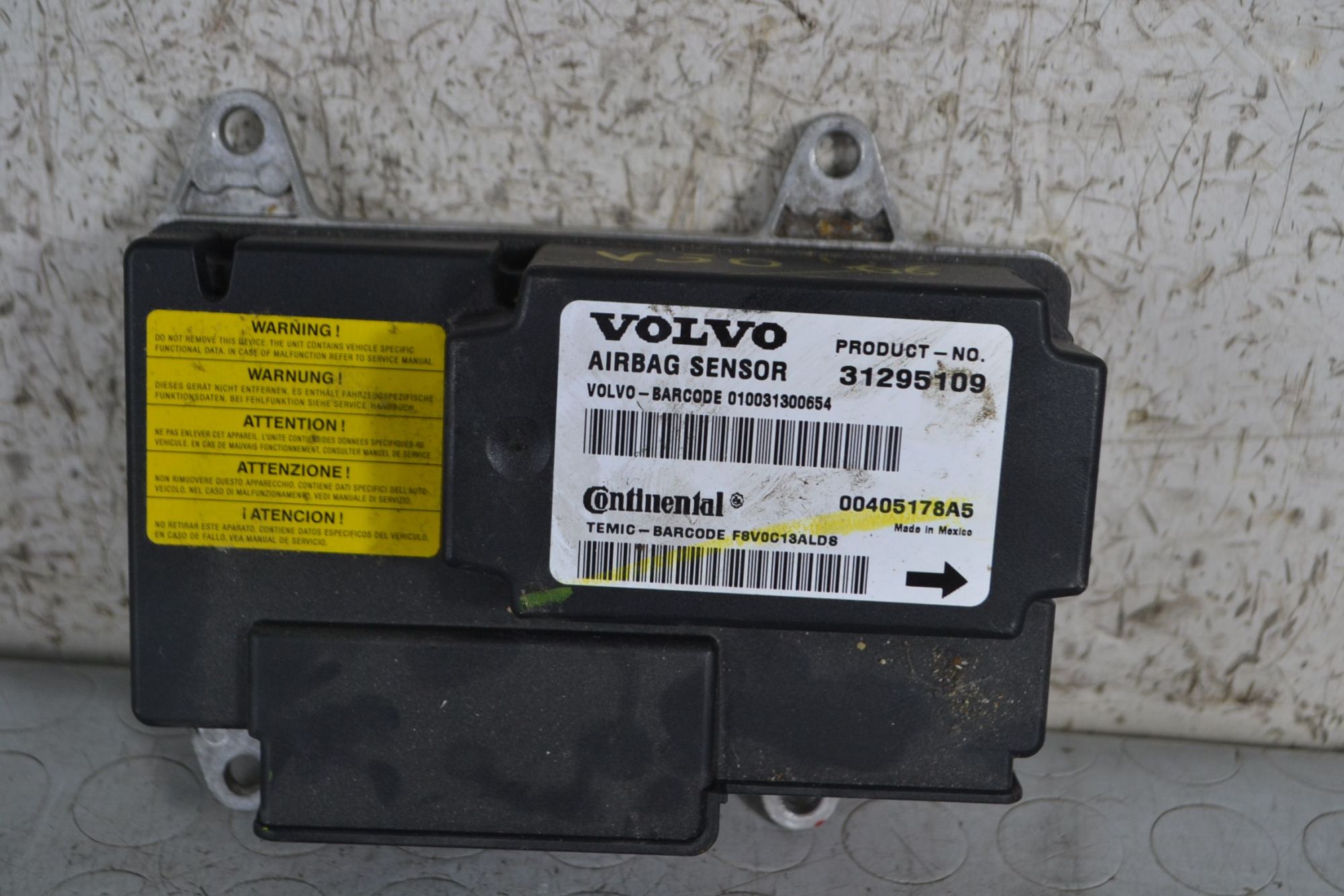 Centralina Airbag Volvo V50 Dal 2004 al 2012 Cod 31295109  1691658572392