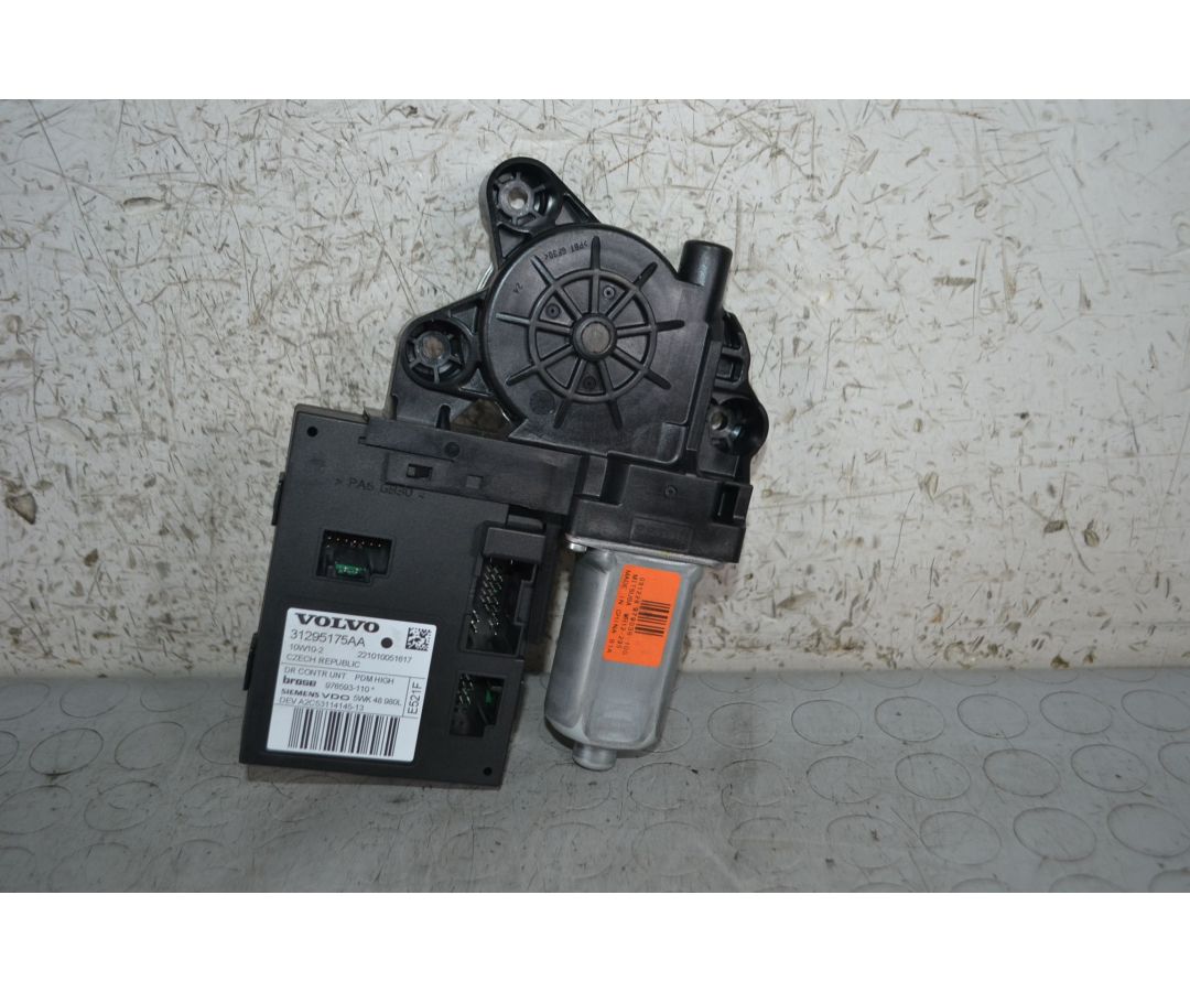 Motorino alzacristallo anteriore DX Volvo V50 Dal 2004 al 2012 Cod 31295175AA  1691664135987