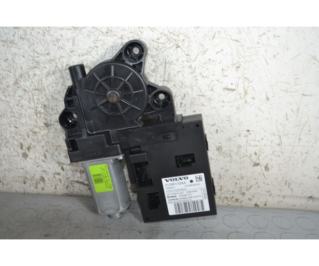 Motorino alzacristallo anteriore SX Volvo V50 Dal 2004 al 2012 Cod 31295170AA  1691671308978