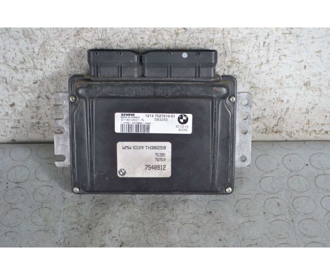 Centralina ECU Mini One R50 R52 R53 dal 2001 al 2007 Cod 12147527610-01  1694521257341