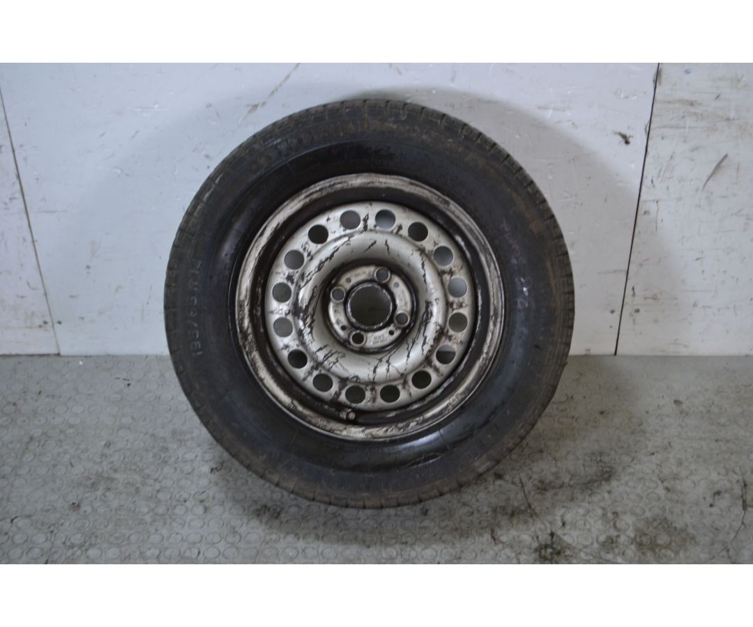 Ruota Di Scorta Bmw Serie 3 E30 Dal 1982 al 1992 Misure 195/65 R14 89H 4 Fori CERCHIO LEGGERMENTE AMMACCATO COME DA FOTO  169...