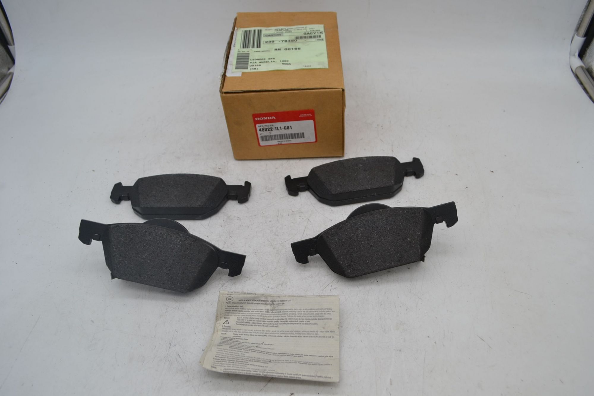 Kit Pastiglie Freno Anteriori Honda Civic IX dal 2011 al 2017 Cod 45022-tl1-g01  1697554429174