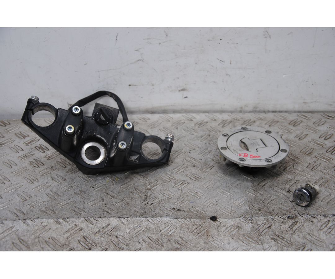 Blocchetto Chiave Con Piastra Honda CB 500 Dal 1993 al 2004  1698046160056