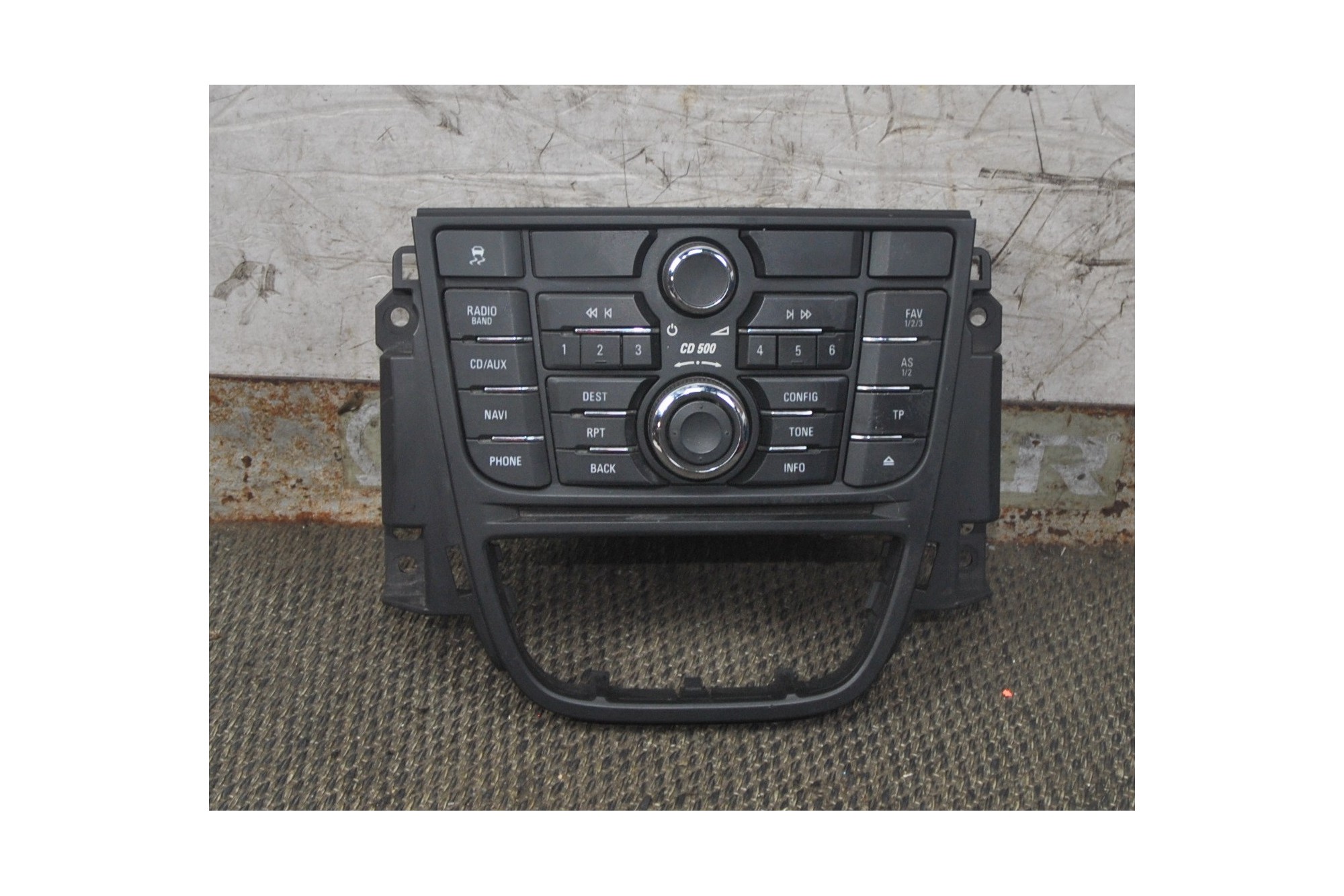 Tastiera autoradio Opel Astra J dal 2009 al 2015 cod: 13337215  2411111142264