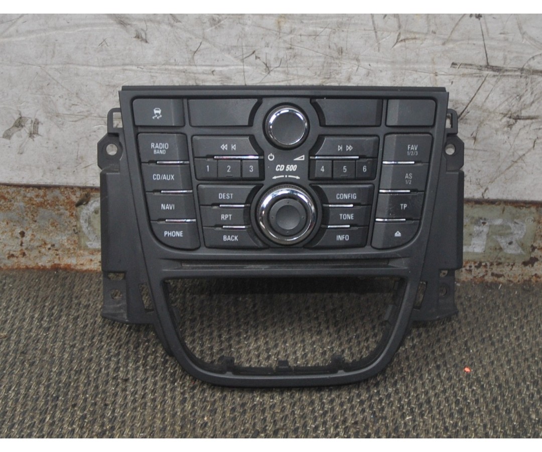 Tastiera autoradio Opel Astra J dal 2009 al 2015 cod: 13337215  2411111142264