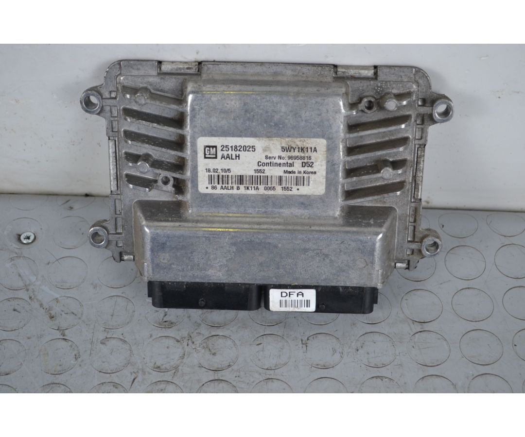 Centralina ECU Chevrolet Spark dal 2009 al 2016 Cod 25182025 1699625860596 Centralina ECU Chevrolet Spark dal 2009 al 2016 Cod 25182025 1699625860596