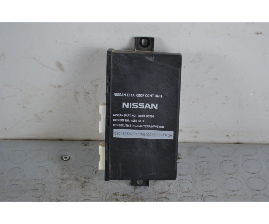 Centralina Tetto Nissan Micra C+C III K12 dal 08/2005 al 2010 Cod 40505514 Cod Motore CR14DE  1702983692607