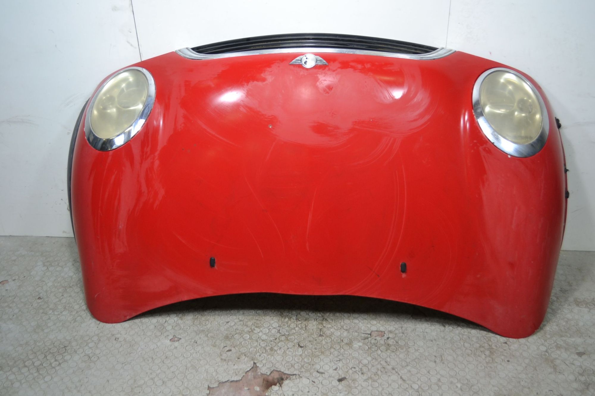 Cofano anteriore e fari Mini Cooper R50 Dal 2001 al 2007 rosso  1703168183569