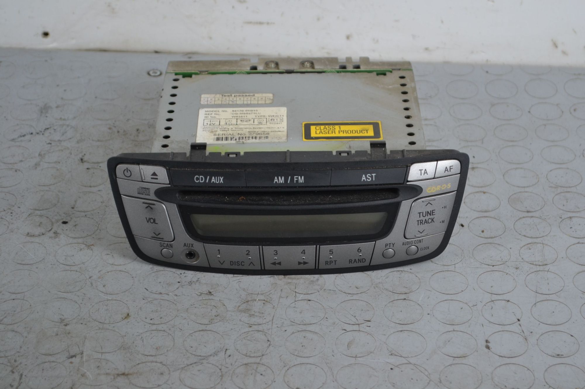 Autoradio Toyota Aygo B1 dal 04/2005 al 10/2014 Cod 86120-0h010 Cod Motore 1KR-FE  1703246151466