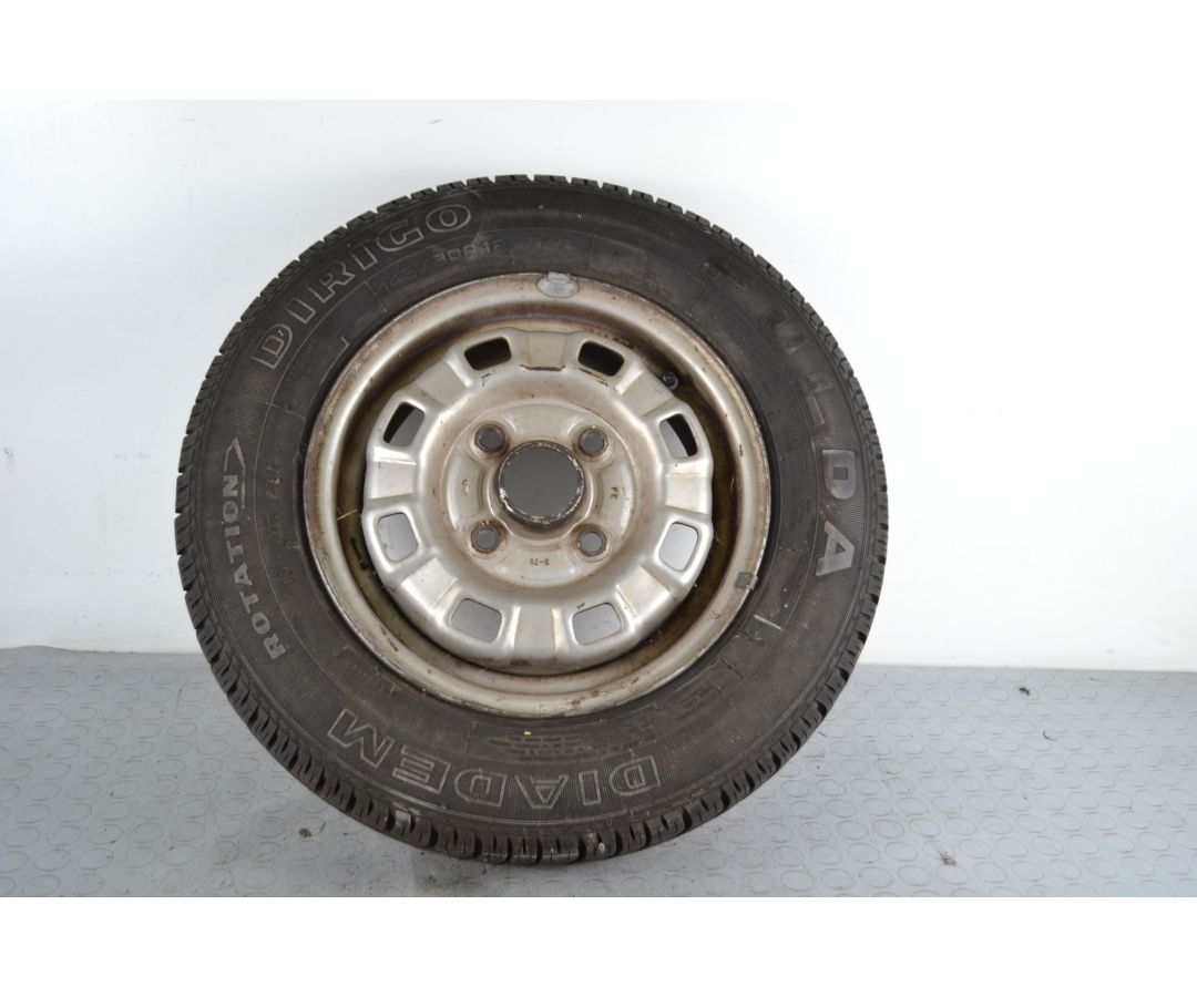 Ruota di scorta R12 Ford Fiesta MK1 Dal 1976 al 1983 Misura 145/80 R12 74T  1704204082013