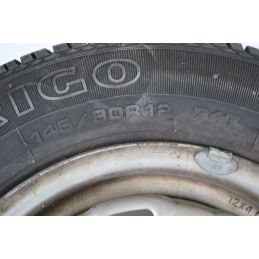 Ruota di scorta R12 Ford Fiesta MK1 Dal 1976 al 1983 Misura 145/80 R12 74T  1704204082013