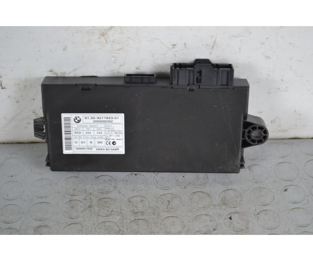 Centralina Modulo Controllo Chiave BMW Serie 3 E91 dal 09/2008 al 02/2010 Cod 61.35-9217853-01 Cod Motore N47 D20C  170498613...