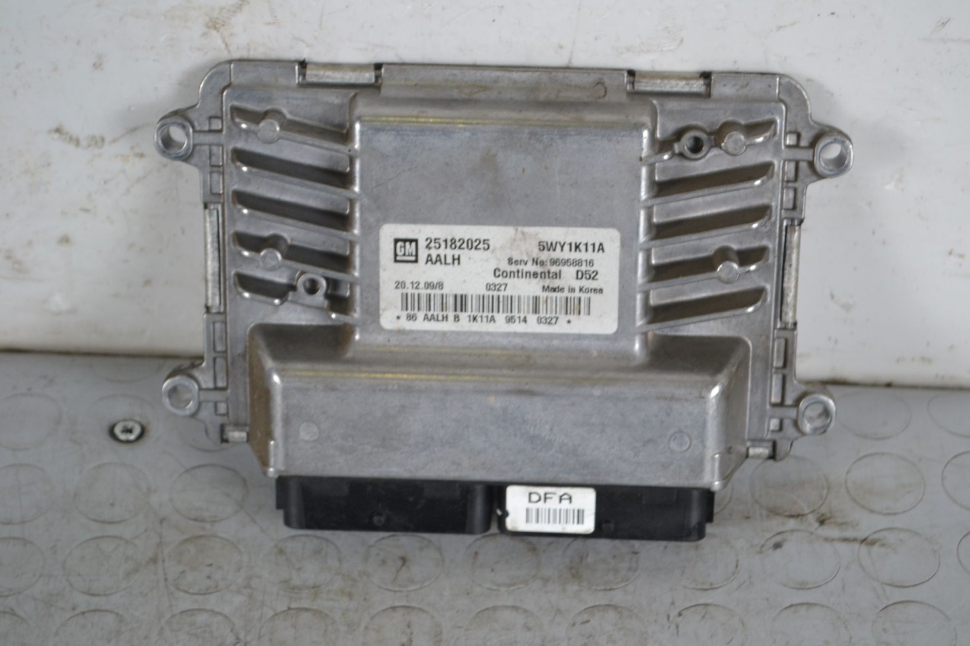 Centralina ECU Chevrolet Spark dal 2009 al 2016 Cod 25182025  1705051907481