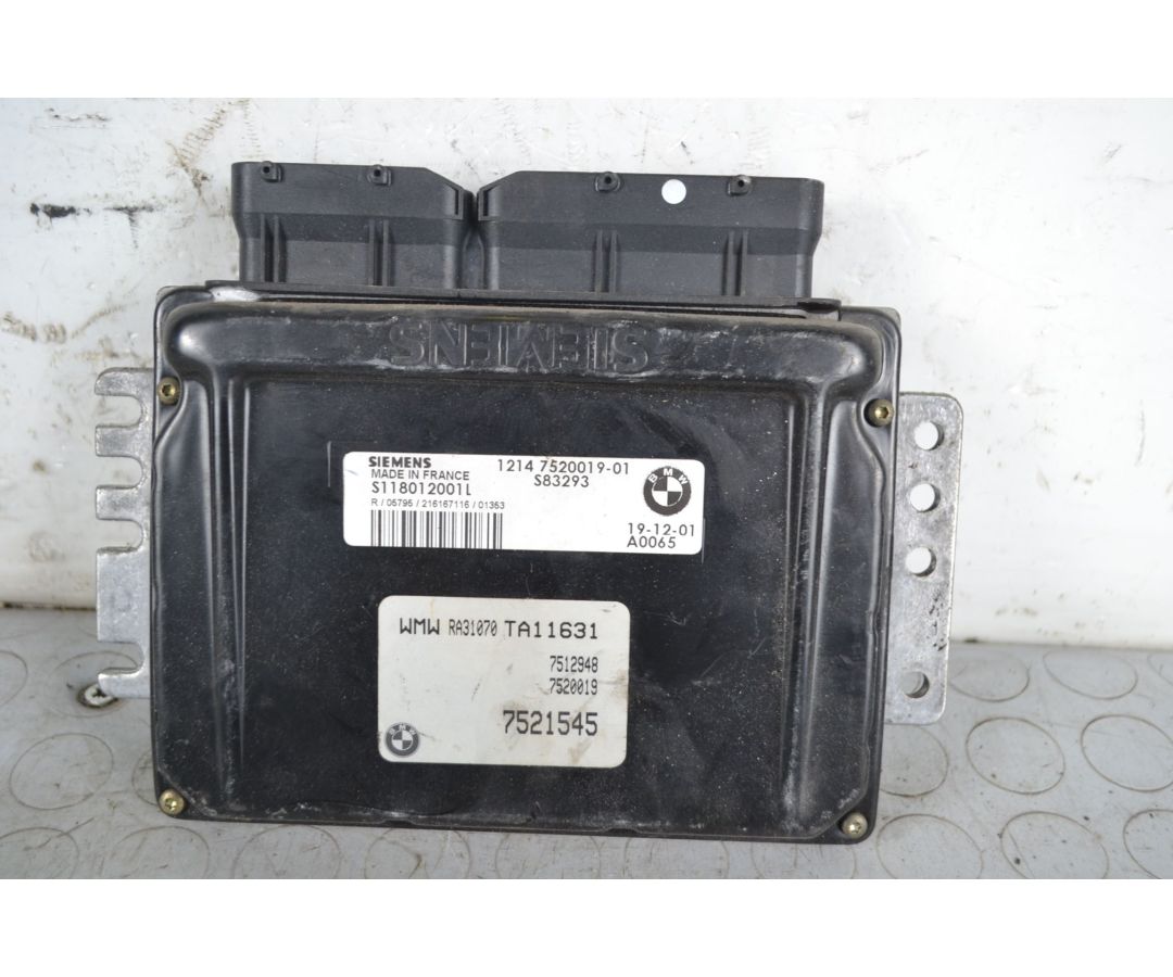 Centralina ECU Mini Cooper R50 Dal 2001 al 2007 Cod 7521545/S118012001L  1706713139615