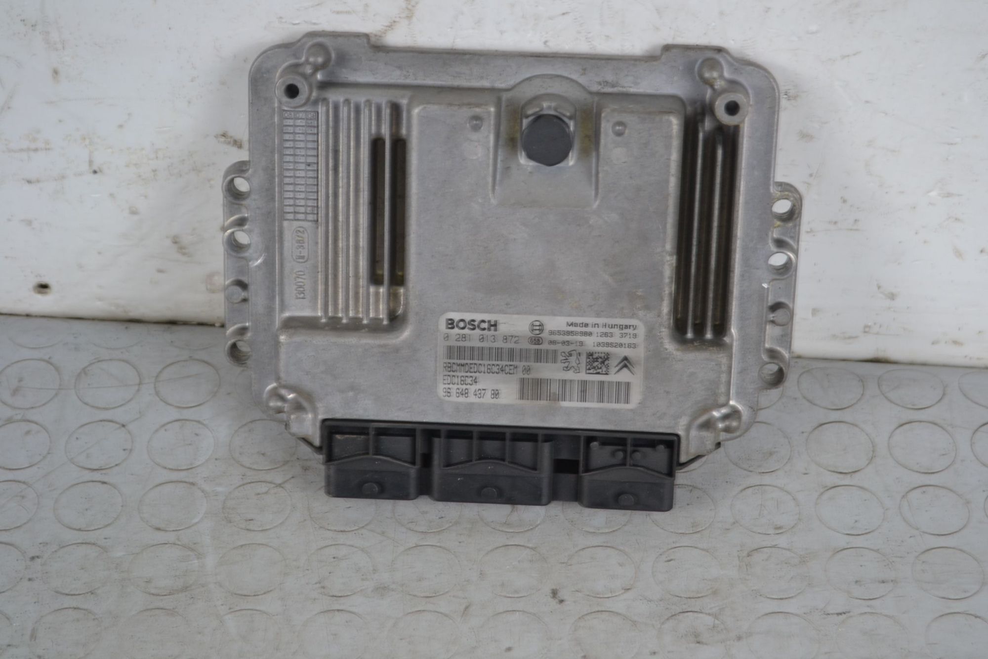 Centralina ECU Peugeot 207 1.6 HDI dal 2006 al 2015 Cod 9664843780  1706783351719