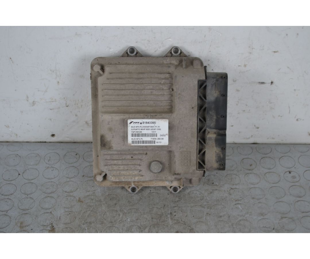 Centralina ECU Fiat Grande Punto Dal 2005 al 2018 Cod 51843365  1707734783436