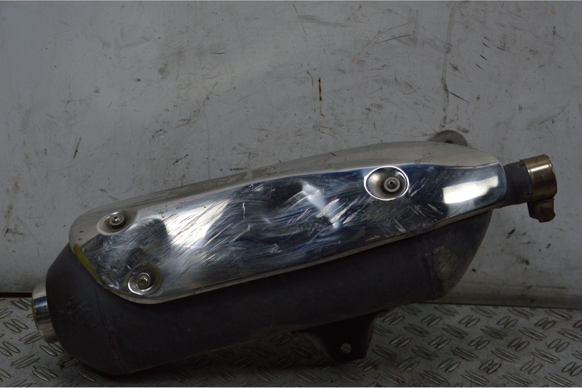 Marmitta Terminale Di Scarico Piaggio Beverly 250 / Aprilia Sportcity Dal 2001 al 2010  1708936649537